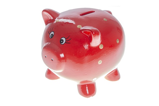 [119448] Ceramic piggy bank red pig 15 cm