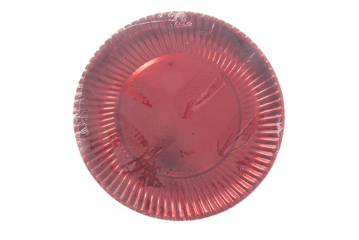 [119461] Pack 10 assiettes jetables rouges 30 cm