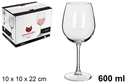 [119526] Calice in vetro da vino King 600 ml