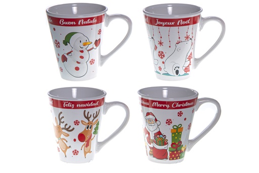 [119555] Caneca de cerâmica decorada de Natal modelos variados