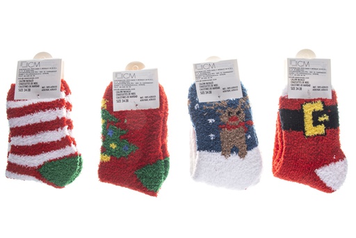 [119577] Assorted Christmas decorated socks for adults