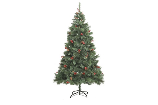 [119617] Christmas tree with balls, berries and pine cones 60 cm 