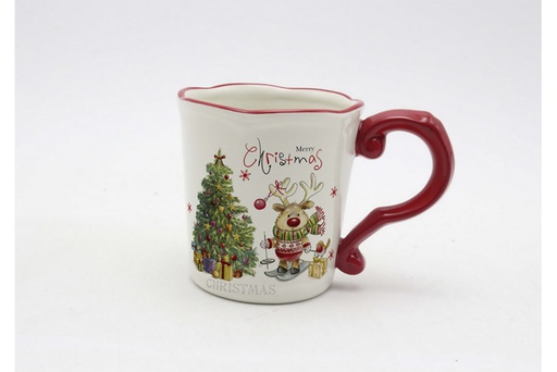 [120044] Christmas ceramic mug decorated reindeer 560 ml