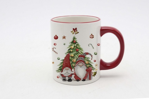 [120146] Taza cerámica Navidad decorada elfo 300 ml