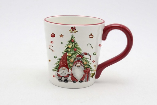 [120148] Taza cerámica Navidad decorada elfo 600 ml