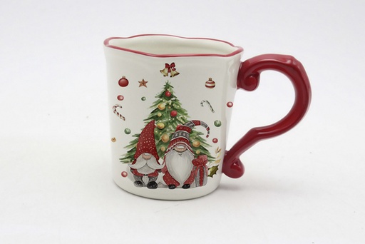 [120149] Mug de Noël en céramique décoré elfe 560 ml