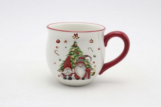 [120150] Christmas ceramic mug decorated elf 430 ml