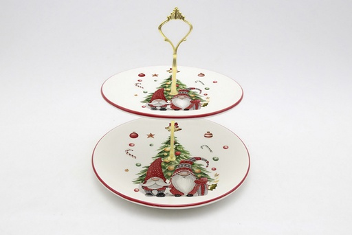 [120164] Christmas ceramic fruit bowl 20/25 cm