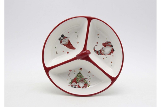 [120166] Ceramic Christmas hors d'oeuvre 22 cm