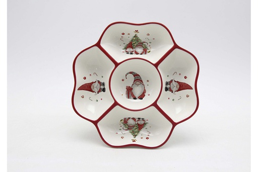 [120169] Ceramic Christmas appetizer 25 cm