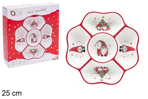 [120169] Ceramic Christmas appetizer 25 cm