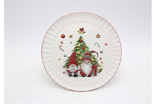 [120190] Christmas ceramic plate 30 cm 