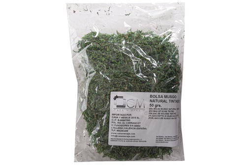 [120320] Busta di muschio verde naturale 50 gr.