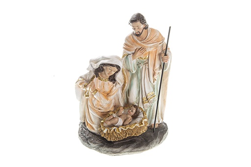 [120351] Resin Nativity set 3 pieces with base 15 cm