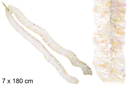 [120380] Boa aux cheveux larges Iris 7x180 cm