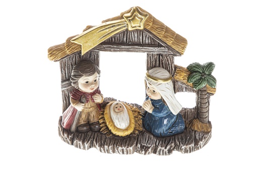 [120551] Presepe in ceramica 9,2x7,7x3,1 cm