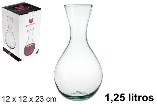 [120709] Carafe droite en verre Marsella 1,25 l.