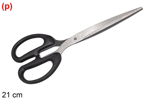 [120722] Tesoura doméstica cabo preto 21cm