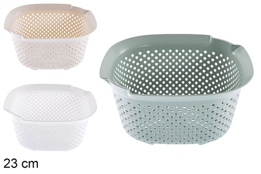 [120886] Escorredor plástico quadrado 23 cm