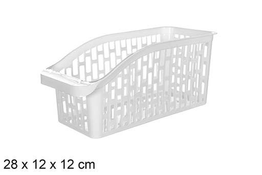 [120897] Organisateur de rangement en plastique 28x12x12 cm