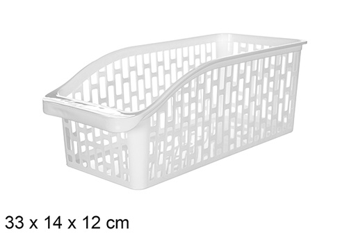 [120899] Organisateur de rangement en plastique 33x14x12 cm