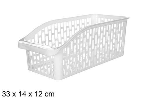 [120899] Organizer portaoggetti in plastica trasparente 33x14x12 cm