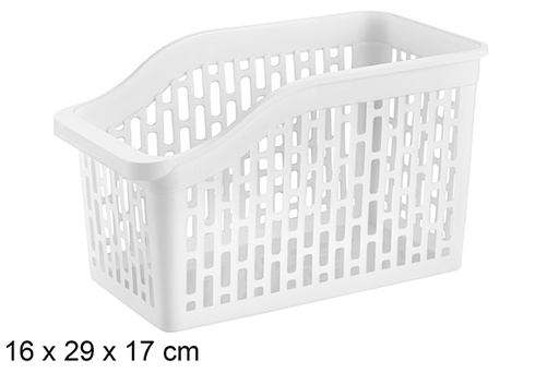 [120961] Plateau de rangement Tidy XL en plastique blanc