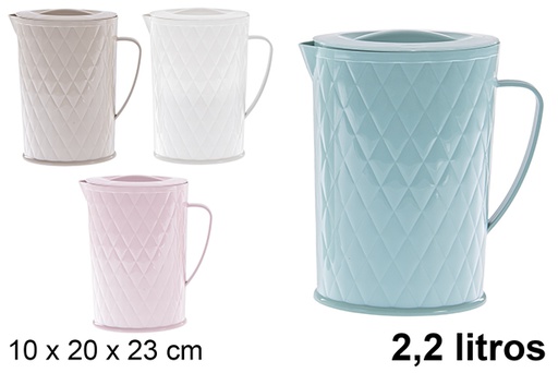 [120965] Carafe à eau en plastique Armoni 2,2 l.
