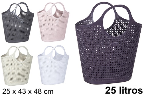 [120995] Bolso plástico tejido Victoria 25 l.