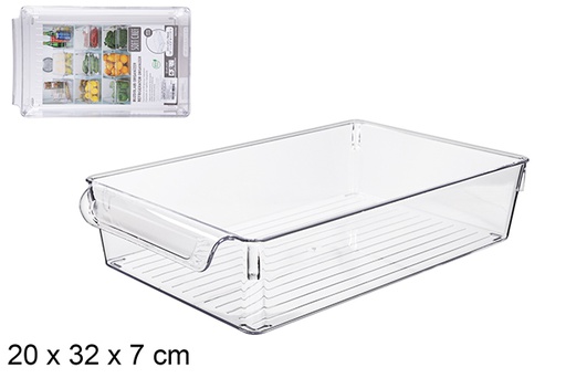 [121003] Transparent plastic organizing tray 20x32 cm