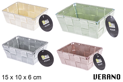 [121015] Verano colored nylon basket 15x10x6 cm