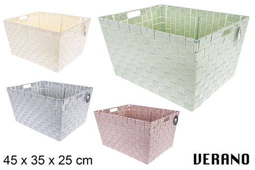 [121019] Cesta nylon colores Verano 45x35x25 cm
