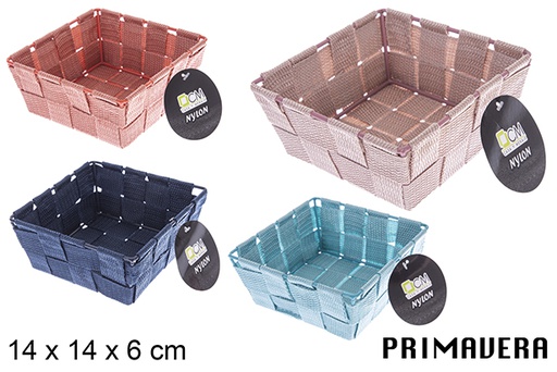 [121021] Cesto de nylon colorido Primavera 14x14x6 cm