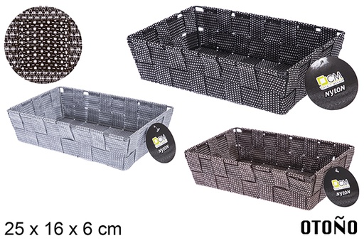 [121031] Otoño colored nylon basket 25x16x6 cm