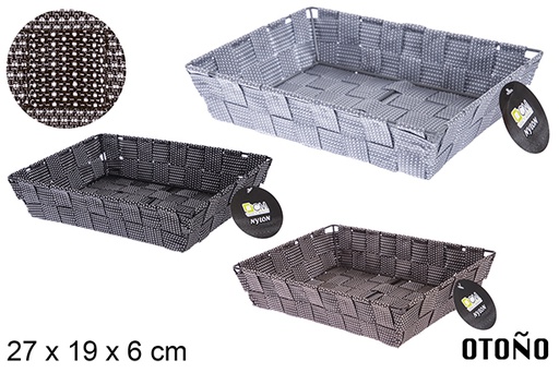 [121033] Cestino in nylon color Otoño 27x19x6 cm