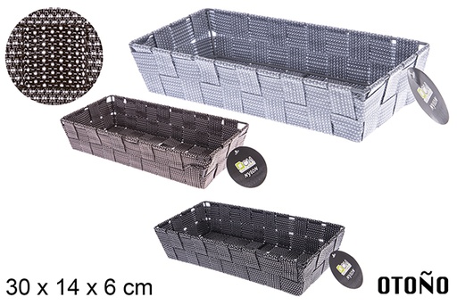 [121034] Cesto de nylon colorido Otoño 30x14x6 cm