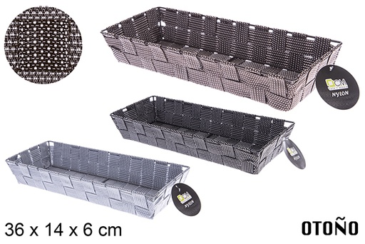 [121038] Cesto de nylon colorido Otoño 36x14x6 cm