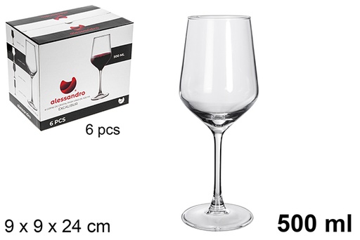 [121072] Calice in vetro da vino Excalibur 500 ml