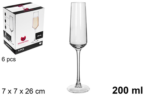 [121074] Excalibur champagne glass 200 ml