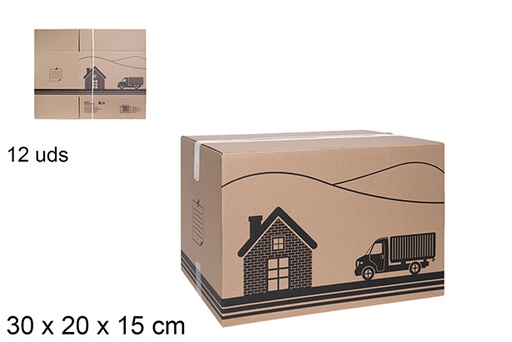 [121154] Caja de cartón multiusos (económica) S-16 30x20x15 cm