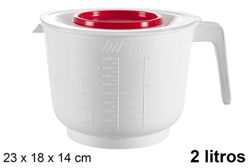 [121194] Plastic measuring jug 2 l.