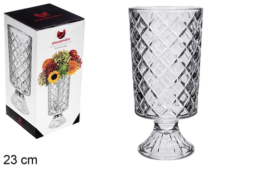 [121219] Vase en verre Samuray 23 cm