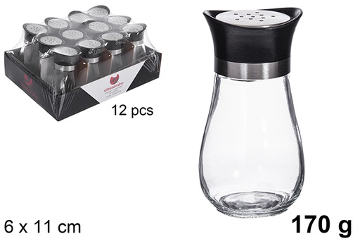 [121242] Saliera - pepe in cristallo 170 grammi