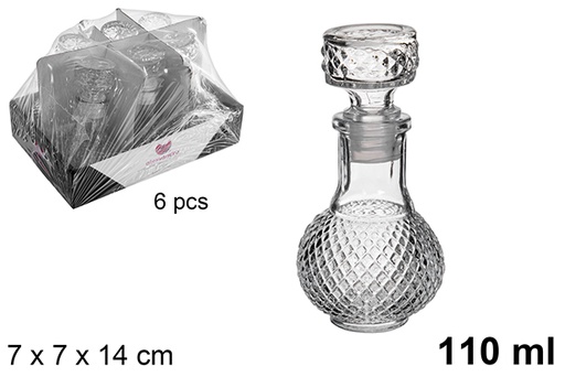 [121258] Bottiglia di vetro per liquori Cindy 110 ml