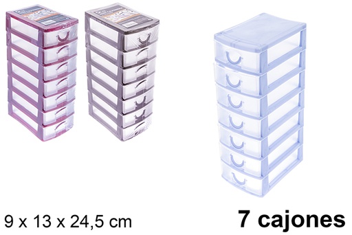 [121274] Mini cajonera plástico 7 cajones