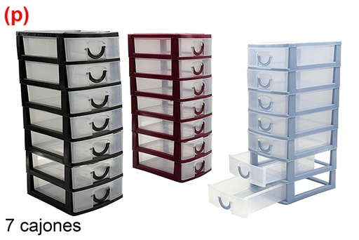 [121274] Mini cassettiera in plastica 7 cassetti