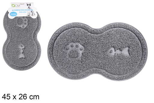 [121343] Tapete oval para animais de estimação 45x26 cm