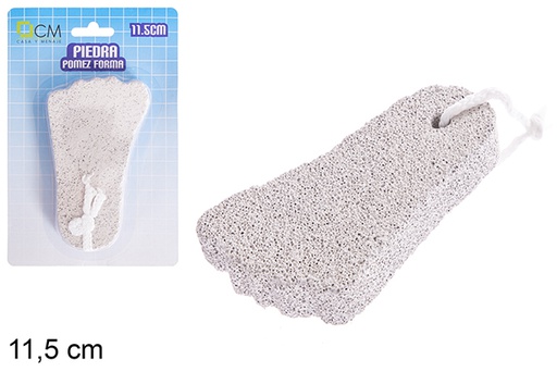 [121352] Pierre ponce en forme de pied 11,5 cm
