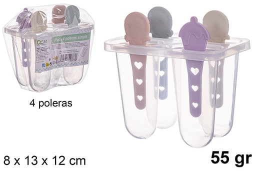 [121355] Pack 4 poleras simple 55 gr.