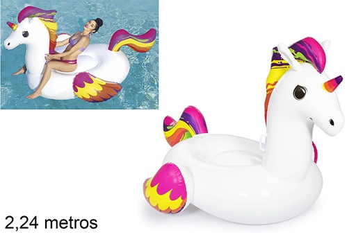 [121408] Colchoneta hinchable unicornio 2,24 m